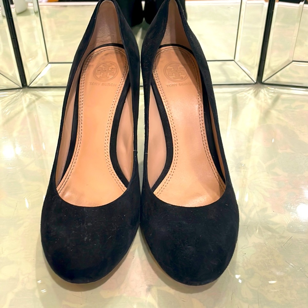 Tory Burch suede wedges